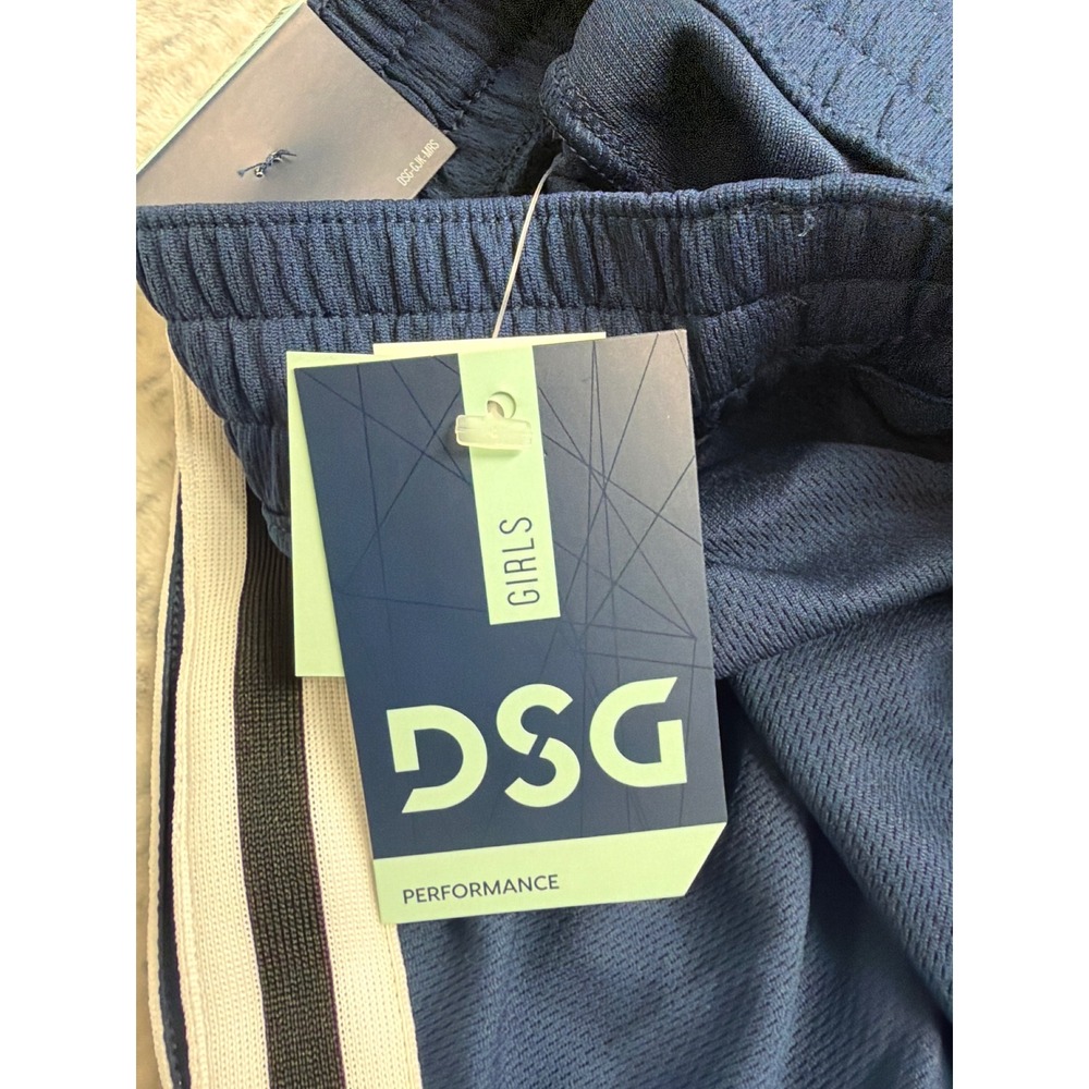 DSG Girls Mesh Performance Shorts University Navy Blue XL 16 Mid Rise DAG14125 - Picture 5 of 6